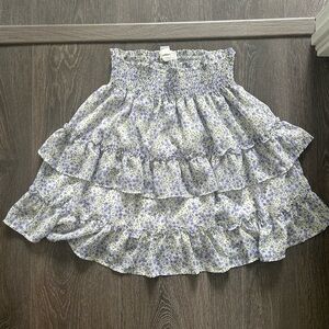 Tiered Floral Skirt Size large